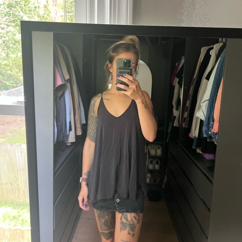 Silence + Noise Black Tank Top